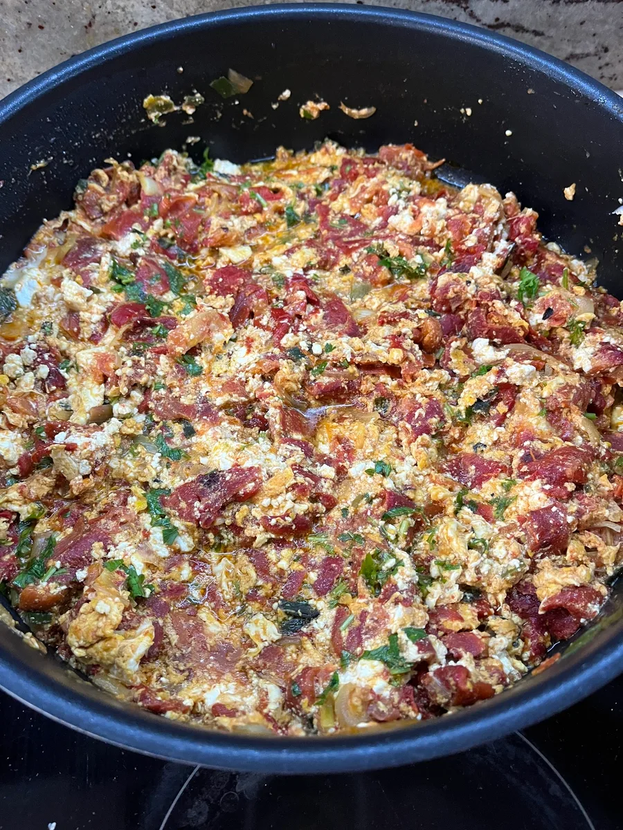 Миш-маш с печени чушки